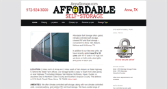 Desktop Screenshot of annastorage.com