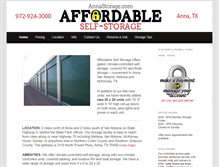 Tablet Screenshot of annastorage.com